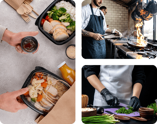 Фотография готовых блюд